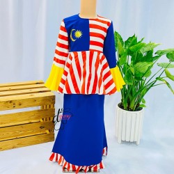 Baju Merdeka Kanak-Kanak Perempuan